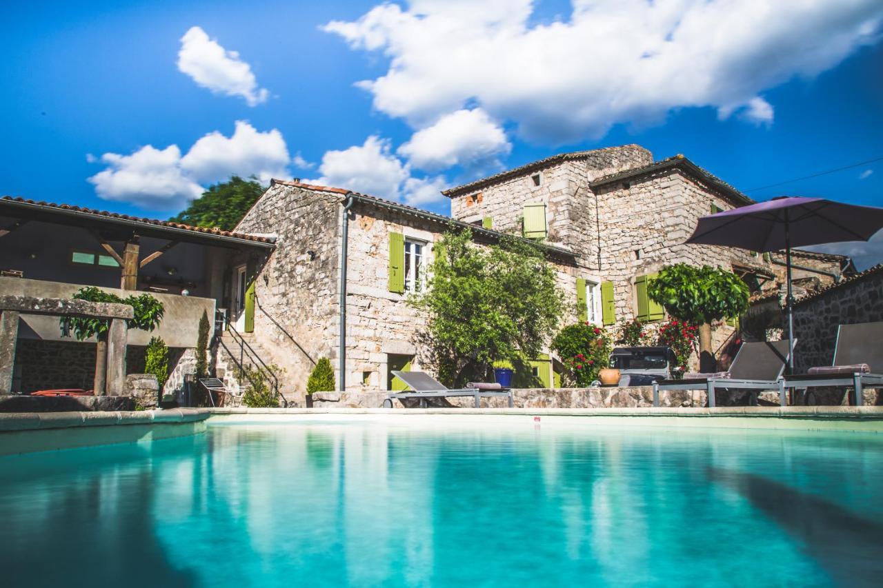 Hôtel Mas Des Ayres à Saint Alban Auriolles Extérieur photo