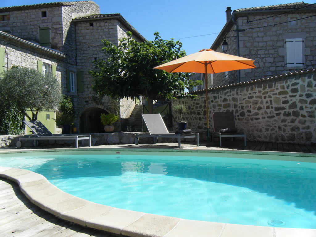 Hôtel Mas Des Ayres à Saint Alban Auriolles Extérieur photo