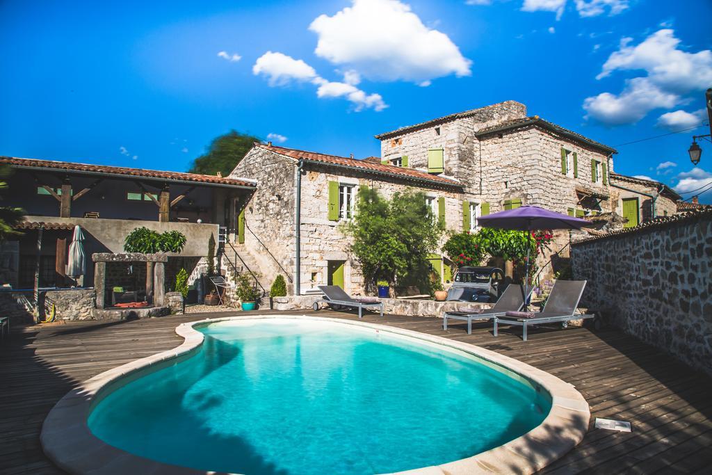 Hôtel Mas Des Ayres à Saint Alban Auriolles Extérieur photo